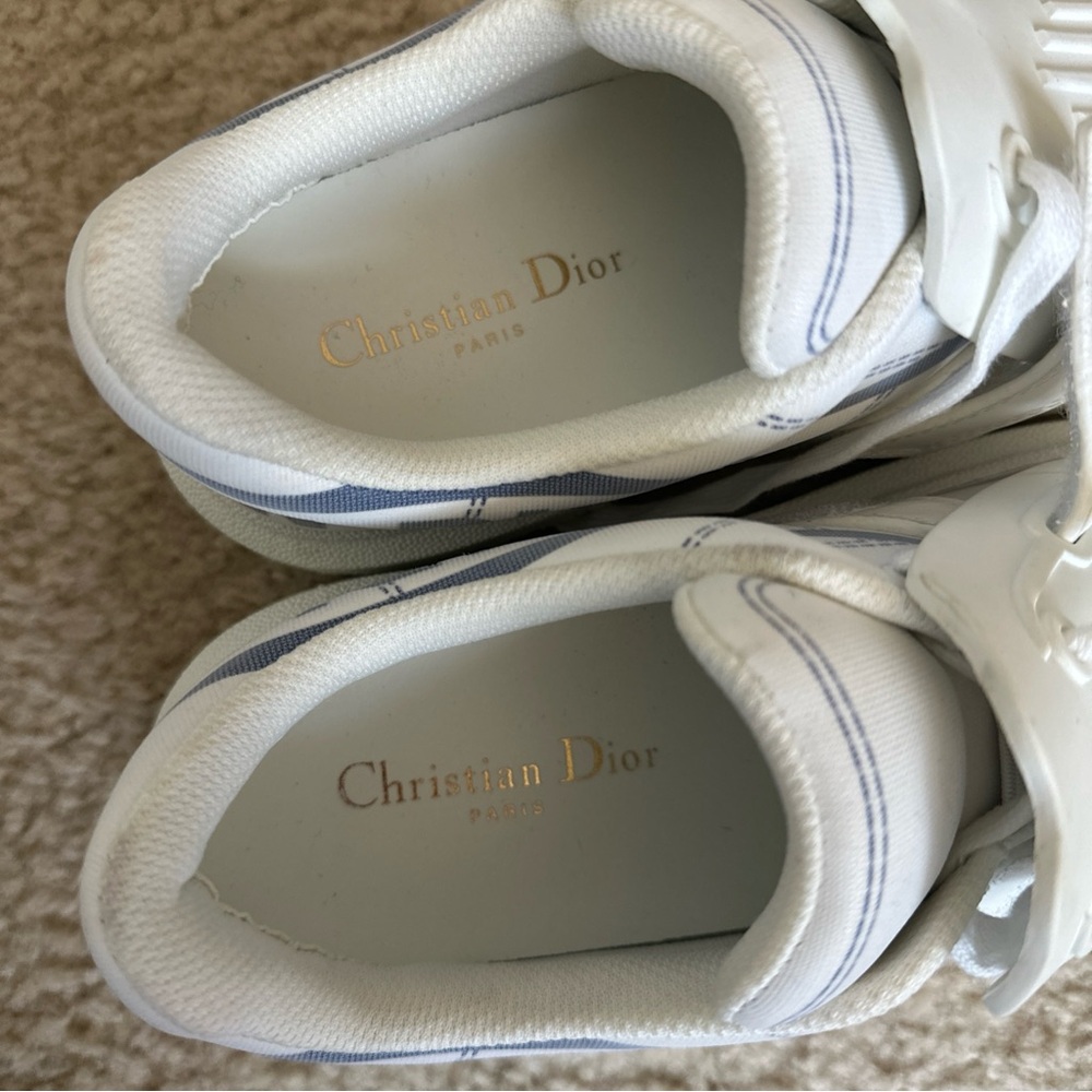 Christian Dior-ID Sneaker White and French Blue Technical Fabric Size 39 Womens - Picture 11 of 16